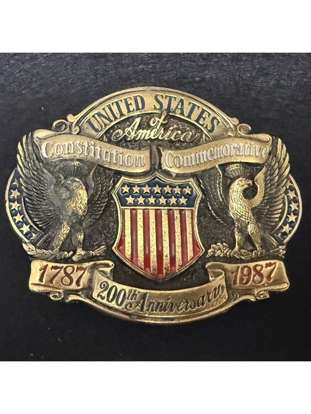 1987 US Constitution 200th Anniversary Belt Buckle Limited Edition B36663